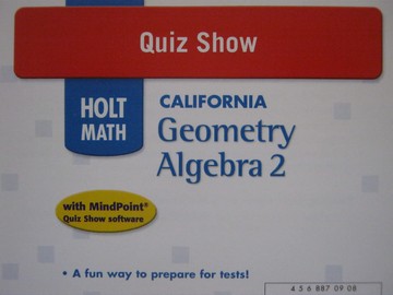 (image for) California Geometry Algebra 2 Quiz Show (CA)(CD)