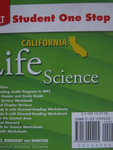 (image for) California Life Science Student One Stop (CA)(CD)