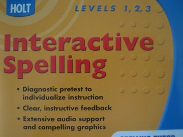 (image for) Elements of Language Interactive Spelling Levels 1, 2, 3 (CD) - Click Image to Close