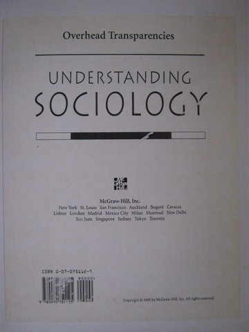 (image for) Understanding Sociology Overhead Transparencies (Pk)