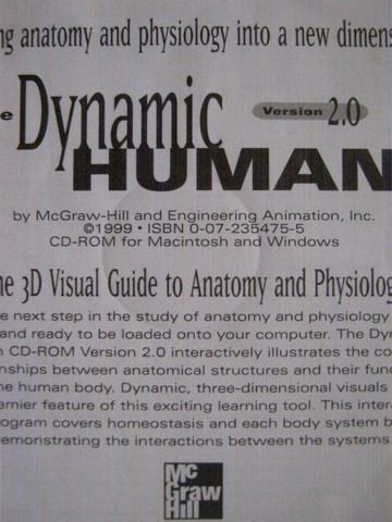 (image for) Dynamic Human Version 2.0 The 3D Visual Guide to Anatomy (CD)