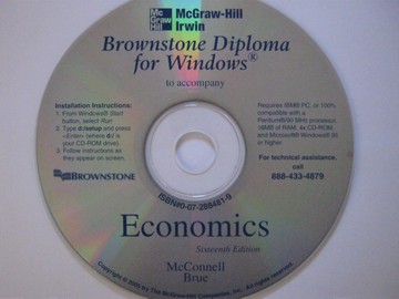 (image for) Economics 16th Edition Brownstone Diploma for Windows (CD)