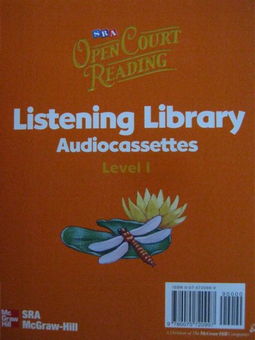 (image for) SRA Open Court Reading 1 Listening Library (Cassette)