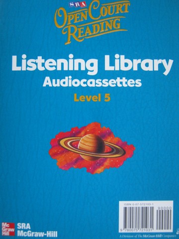 (image for) SRA Open Court Reading 5 Listening Library (Cassette)