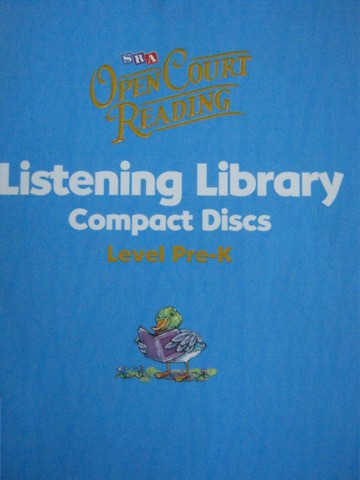 (image for) SRA Open Court Reading Pre-K Listening Library CDs (Pk)