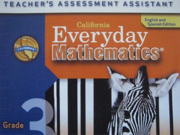 (image for) California Everyday Mathematics 3 Teacher's Assessment (TE)(CD)