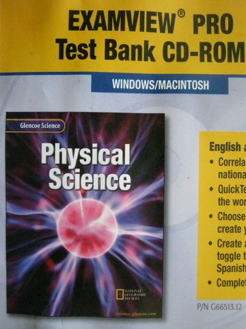 (image for) Glencoe Physical Science ExamView Pro Test Bank CD-ROM (CD)