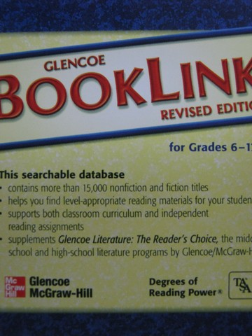 (image for) Glencoe BookLink Grades 6-12 Revised Edition (CD)