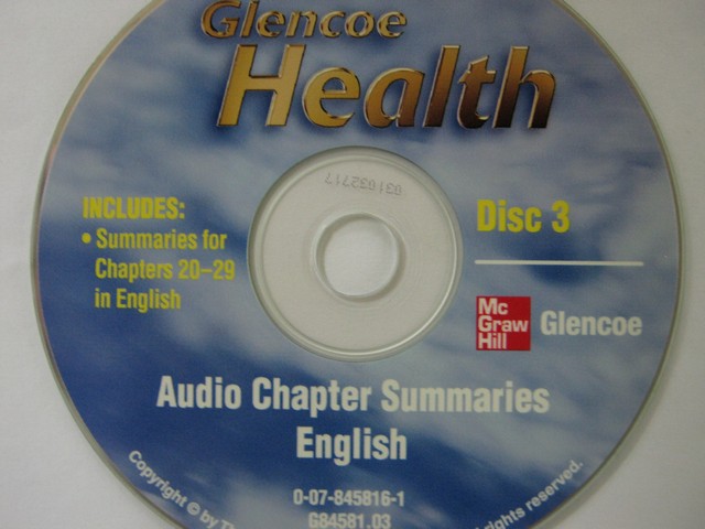 (image for) Glencoe Health Audio Chapter Summaries English Disc 3 (CD)