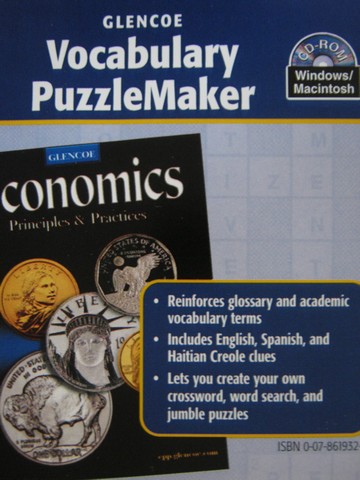 (image for) Economics Principles & Practices Vocabulary PuzzleMaker (CD)