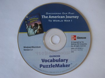 (image for) American Journey Vocabulary PuzzleMaker Version 3.1 (CA)(CD) - Click Image to Close