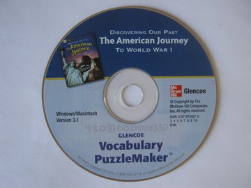 (image for) American Journey Vocabulary PuzzleMaker Version 3.1 (CA)(CD)