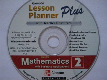 (image for) Mathematics with Business Applications Lesson Planner Plus (CD)