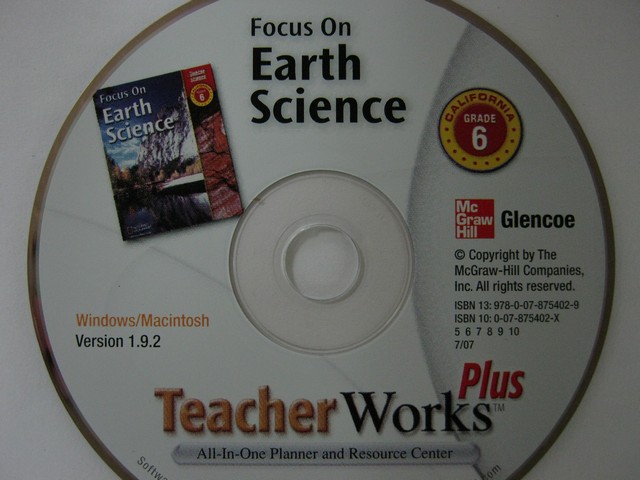 (image for) Focus on Earth Science TeacherWorks Plus (CA)(TE)(CD)