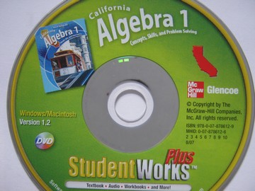 (image for) California Algebra 1 StudentWorks Plus (CA)(DVD)