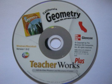 (image for) California Geometry TeacherWorks Plus (CA)(TE)(CD)