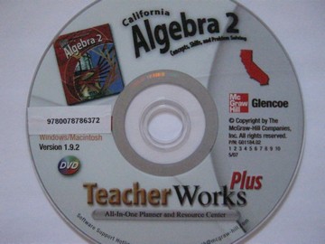 (image for) California Algebra 2 TeacherWorks Plus (CA)(DVD)(S)