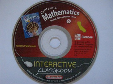 (image for) California Mathematics 6 Interactive Classroom (CA)(CD)