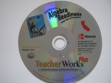 (image for) California Algebra Readiness TeacherWorks Plus (CA)(DVD)