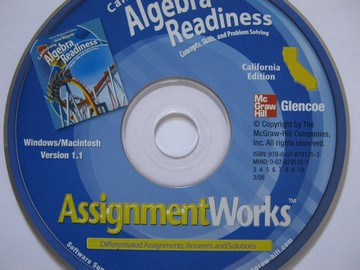 (image for) California Algebra Readiness AssignmentWorks (CA)(CD)