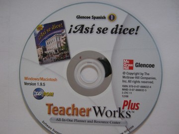 (image for) Asi se dice! 1 TeacherWorks Plus (TE)(CD)