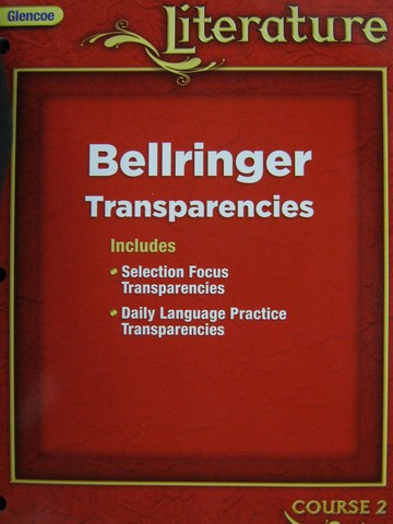 (image for) Glencoe Literature Course 2 Bellringer Transparencies (P) - Click Image to Close