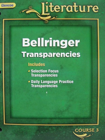 (image for) Glencoe Literature Course 3 Bellringer Transparencies (P)