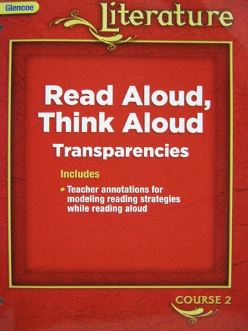 (image for) Glencoe Literature Course 2 Read Aloud Think Aloud Transparen(P) - Click Image to Close