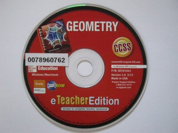 (image for) Geometry Common Core Edition eTeacher Edition (TE)(CD)