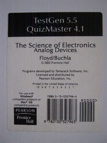(image for) Science of Electronics Analog Devices TestGen 5.5 (CD)