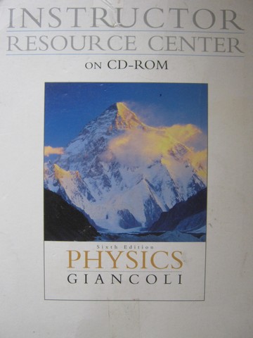 (image for) Physics 6th Edition Instructor Resource Center CD 3 (TE)(CD)