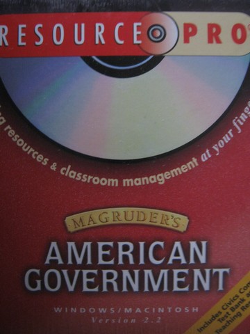 (image for) Magruder's American Government Resource Pro Version 2.2 (CD)