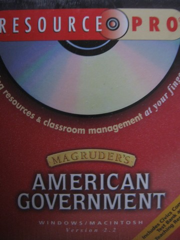 (image for) Magruder's American Government Resource Pro Version 2.2 (CD)