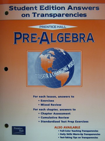 (image for) Pre-Algebra Student Edition Answers on Transparencies (P)