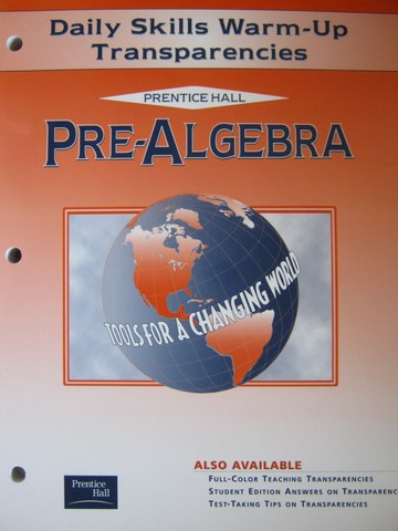 (image for) Pre-Algebra Tools for a Changing World Daily Skills Warm-up (P)