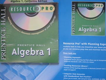 (image for) Algebra 1 Resource Pro with Planning Express (CA)(CD)