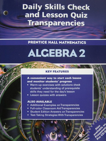 (image for) Algebra 2 Daily Skills Check Transparencies (P)