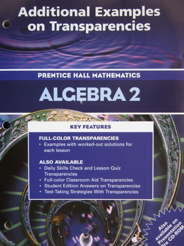 (image for) Algebra 2 Additional Examples on Transparencies (P)