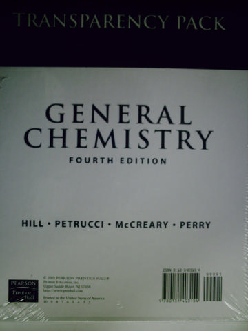 (image for) General Chemistry 4th Edition Transparency Pack (Pk)
