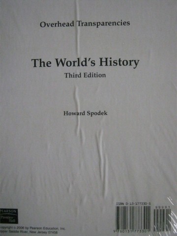 (image for) World's History 3rd Edition Overhead Transparencies (Pk)