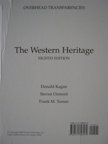 (image for) Western Heritage 8th Edition Overhead Transparencies (Pk)