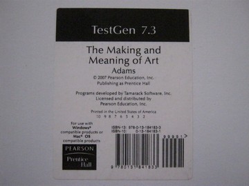 (image for) Making & Meaning of Art TestGen 7.3 (CD)