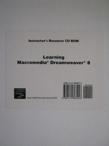 (image for) Learning Macromedia Dreamweaver 8 Instructor's Resource (CD)