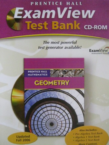 (image for) Geometry ExamView Test Bank (CD)