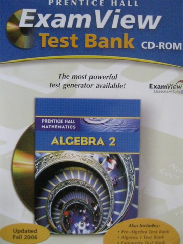 (image for) Algebra 2 ExamView Test Bank CD-ROM (CD)