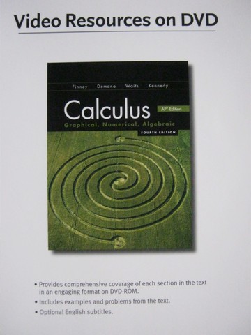 (image for) Calculus Graphical Numerical Algebraic 4e AP Video Lecture (DVD)