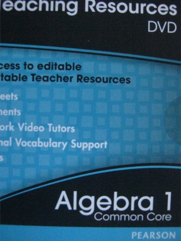 (image for) Algebra 1 Common Core Teaching Resources (TE)(DVD)