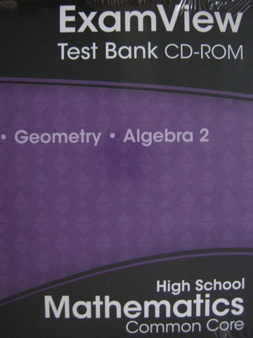 (image for) Mathematics Common Core High School ExamView Test Bank (CD)