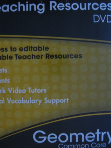 (image for) Geometry Common Core Teaching Resources (TE)(DVD)