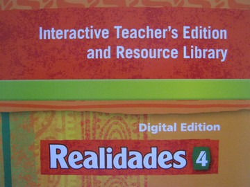 (image for) Realidades 4 Digital Edition Interactive Teacher's Edition & Resource Library (TE)(DVD)